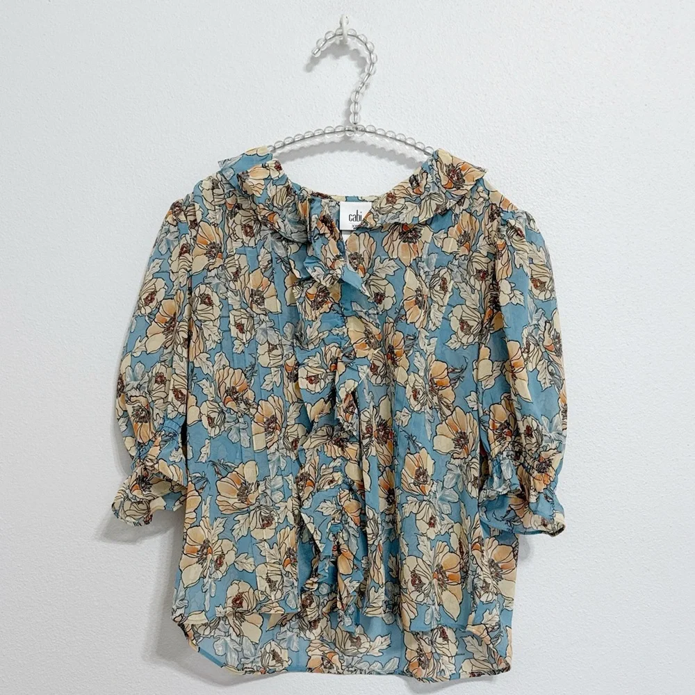 Cabi 6507 Cherish Top Spring 2024 Large EUC - Picture 3 of 8